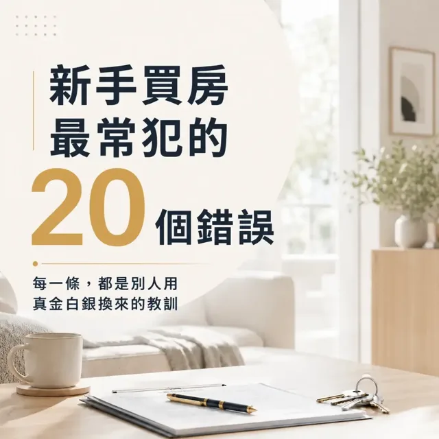 多花了50萬才知道的事：新手買房最常犯的20個錯誤 封面